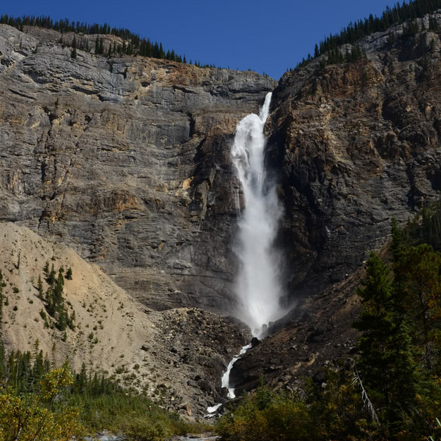 At 381m, Takakkaw Falls is one of Canada's highest.