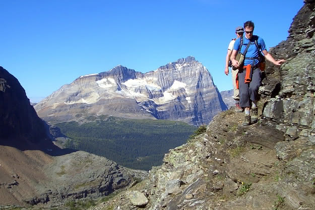 A high mountain traverse in the Lake O'Hara region