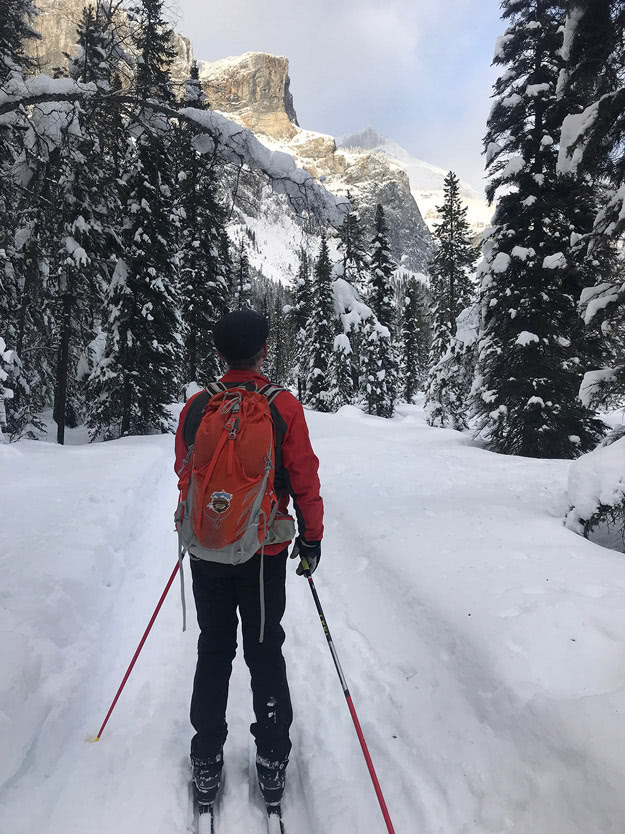 Exploring Yoho National Park on a pair of skis