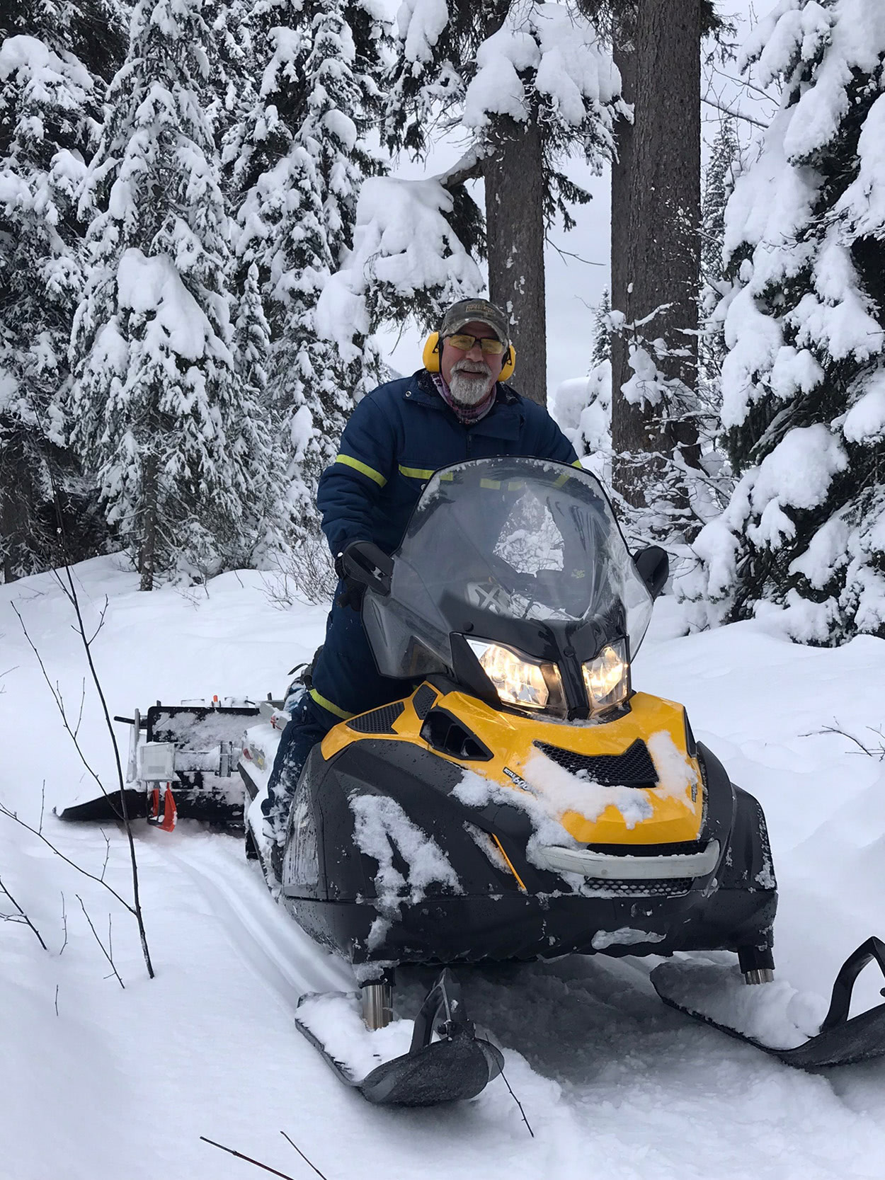 Track setting within Yoho National Park is the hard work of The Kicking Horse Ski Club