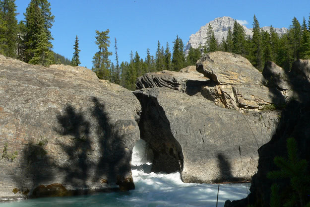 Natural Bridge over the Kicking Horse River